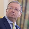 Посол РФ в Великобритании Александр Яковенко во время пресс-конференции в Лондоне. 13 апреля 2018